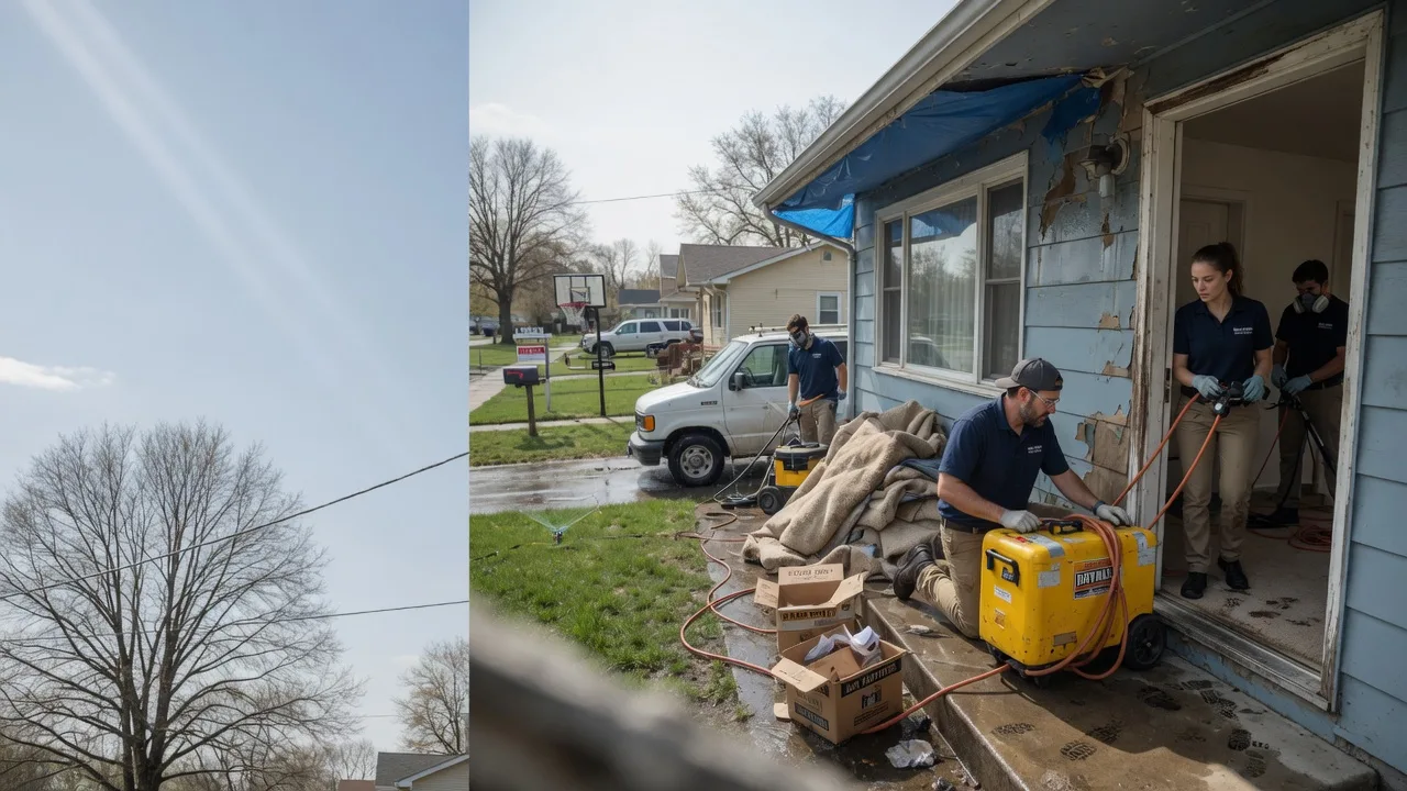 Basement Flood Cleanup in Golconda, IL near me